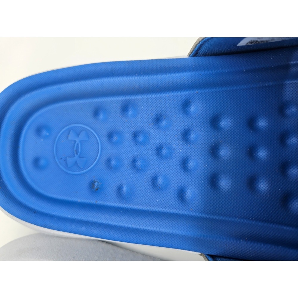 Under Armour Women's Ansa Studio Slide Sandals Size 10 Blue White Surf - Picture 11 of 11